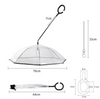 Transparent Pet Supplies -Adjustable Pet Umbrella for Rainy Days- 70cm