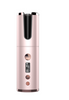 Rose gold wine bottle opener on a white background