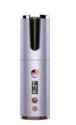 Purple electric wine opener with brand logo on a white background