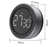 Magnetic Digital Timer with LED Display for Kitchen, Cooking & Shower 
