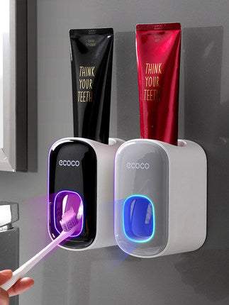 Wall Mounted Automatic Toothpaste Holder - Hygienic Bathroom Organizer