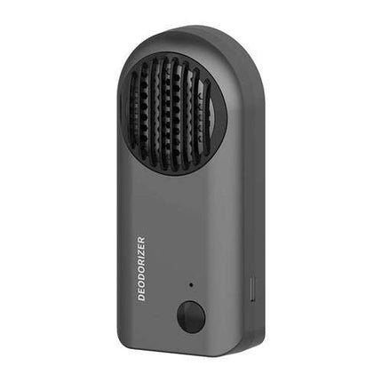 Car Air Purifier with a hand pointing to it, featuring the brand 'BOONFIRE'.