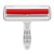 FurAway 2-Way Pet Hair Remover with ergonomic handle and red lint roller for removing pet hair from furniture and carpets