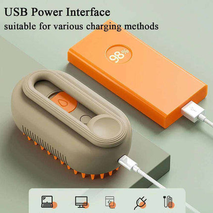 SteamyCat 3-in-1 Electric Grooming Brush