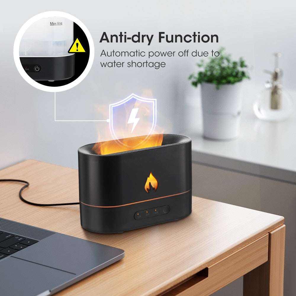 Double Flame Aroma Diffuser with Essential Oils