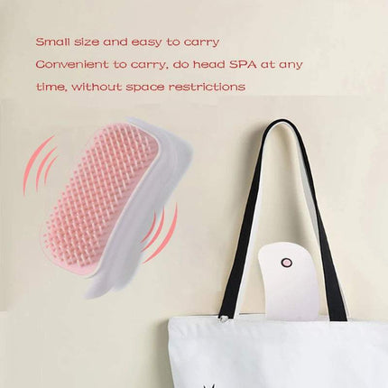 Pink hairbrushes with bristle heads