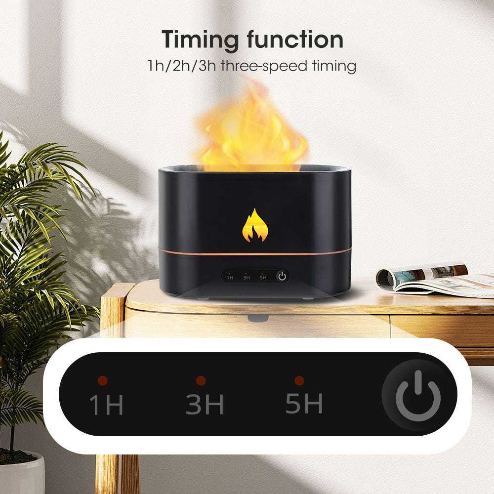 Double Flame Aroma Diffuser with Essential Oils