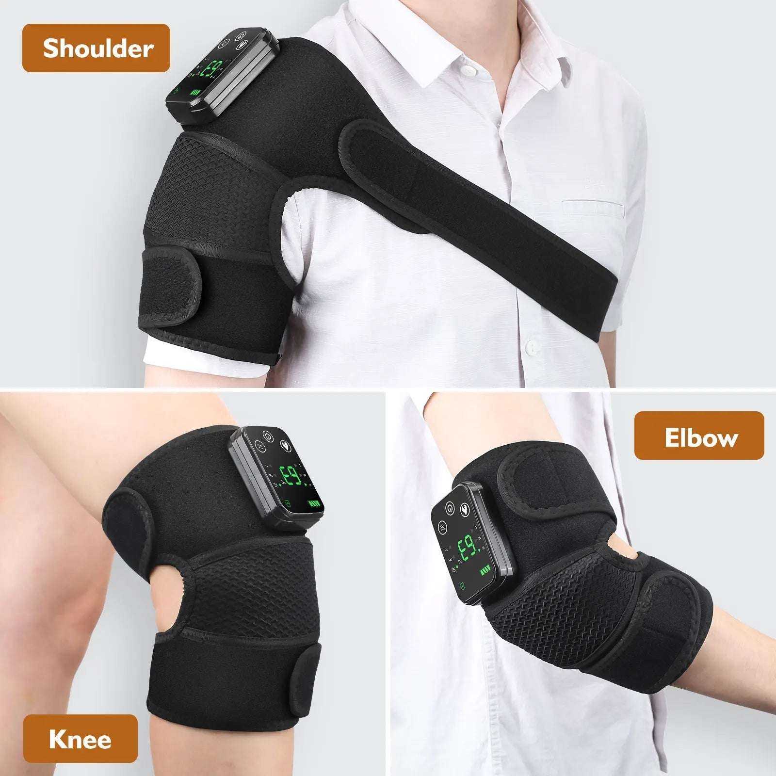 3-in-1 Thermal Massager for Knee, Shoulder & Elbow
