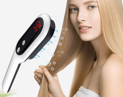 Electric Head Massager comb with LED display and magnetic therapy for hair growth and scalp massage