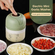 250ml USB electric garlic and vegetable chopper with stainless steel blades crushing garlic and vegetables quickly