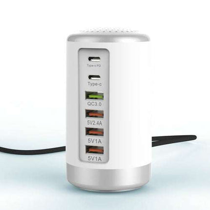 6-port Cylindrical Adapter