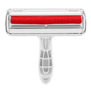 FurAway 2-Way Pet Hair Remover with ergonomic handle and red lint roller for removing pet hair from furniture and carpets